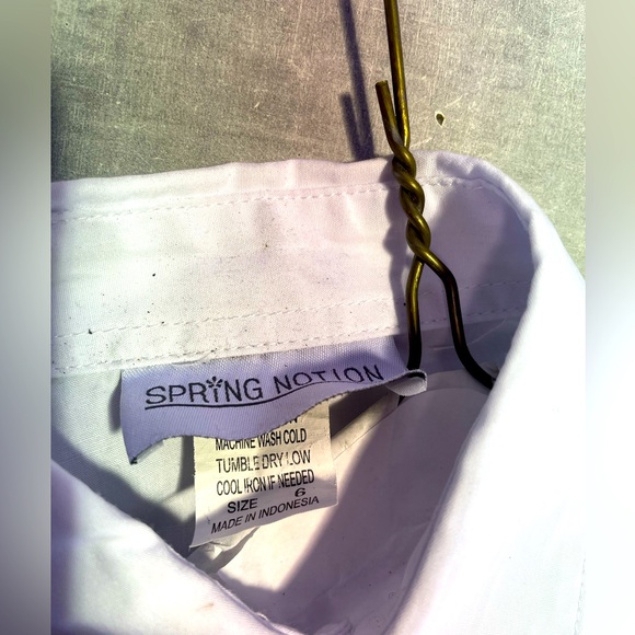 Kids White Dress Shirt - Picture 3 of 3